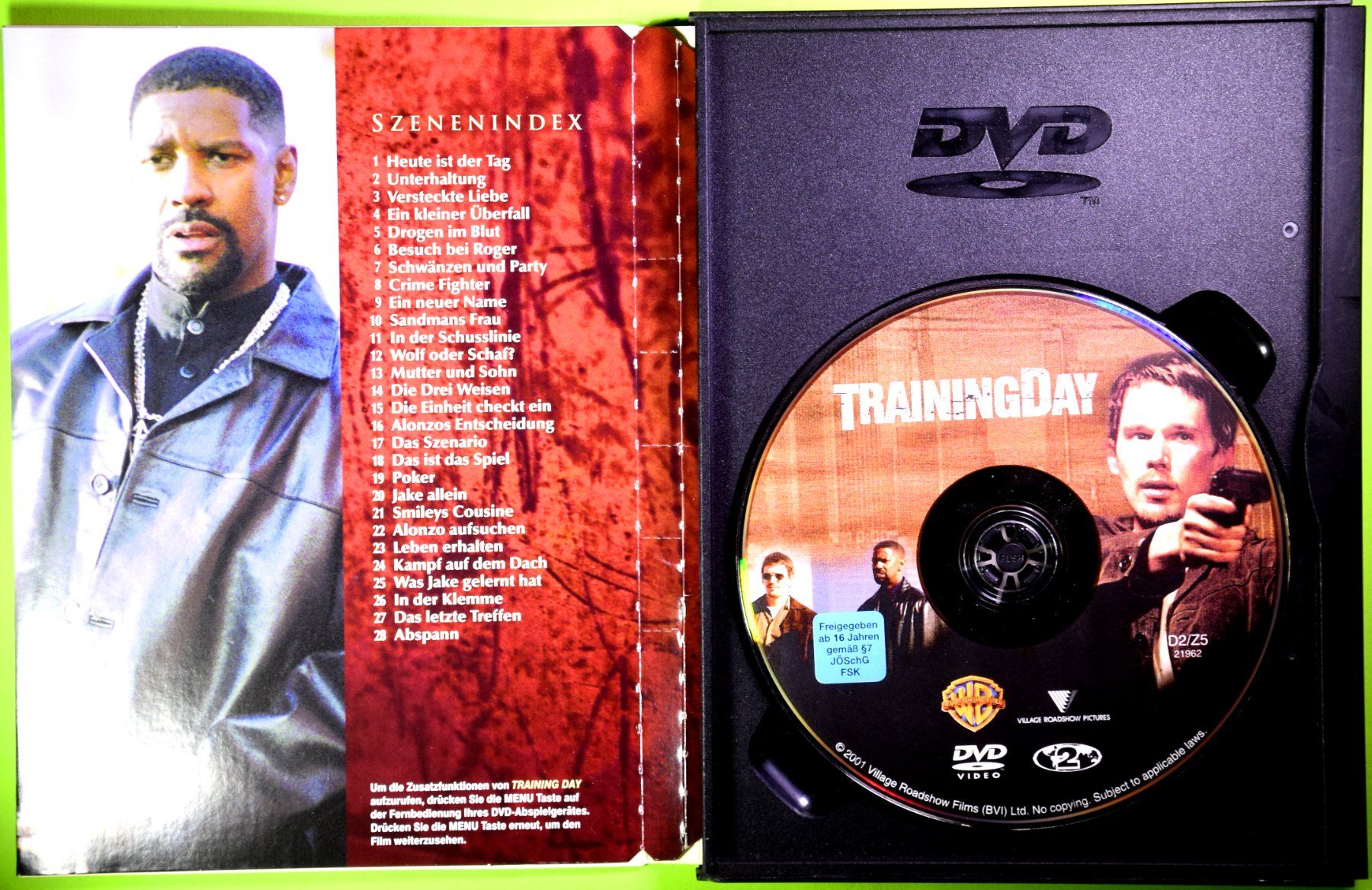 Tutti i DVDs: TRAININGSDAY  /  DENZEL WASHINGTON  /  ETHAN HAWKE – Nuovo (secondo la descrizione) da Luzern venduto da piro12 3