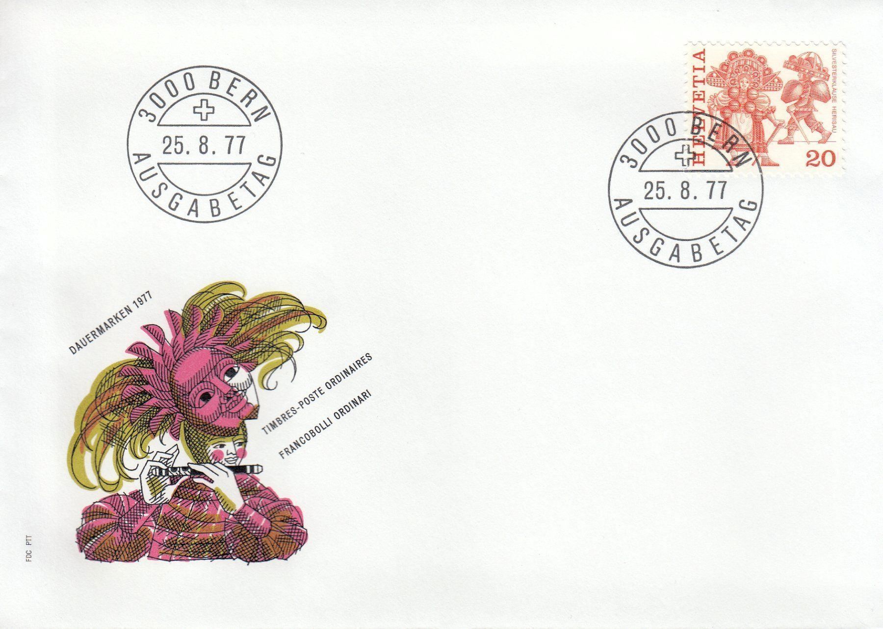 Tutti i francobolli: 1977 Volksbräuche 9 FDC – Usato da Spreitenbach venduto da Mustang_1105 2