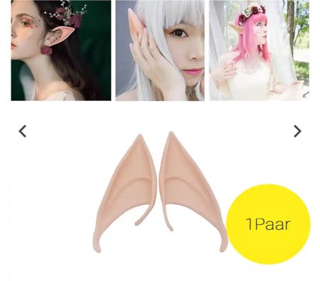Paire d'oreilles d'elfe, idéal pour votre cosplay! ✨ 47