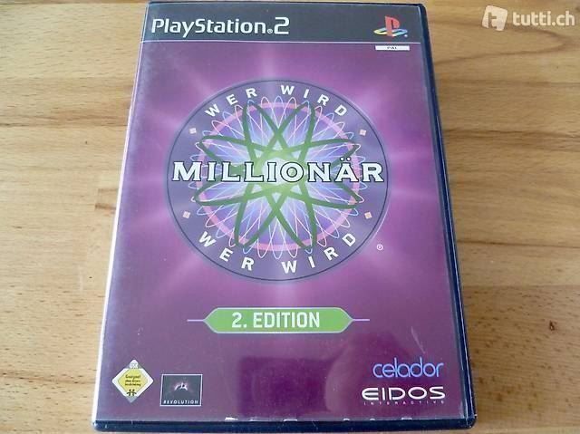 Sony Giochi: 😎Wer wird Millionär 2. Edition  PS2 – Usato da Schüpfheim venduto da Games_Spielkonsolen