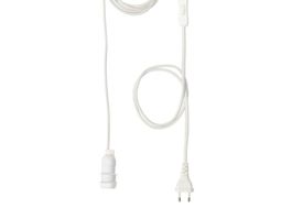 IKEA STRALA, Lampenkabel Textil für Steckdose/mit Schalter