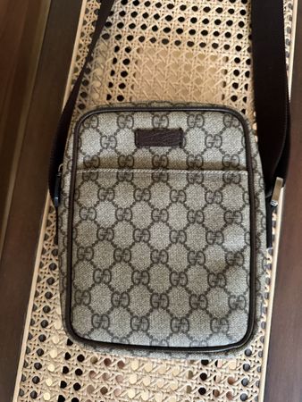 Tasche GUCCI GG Canvas Umhängetasche Herren beige