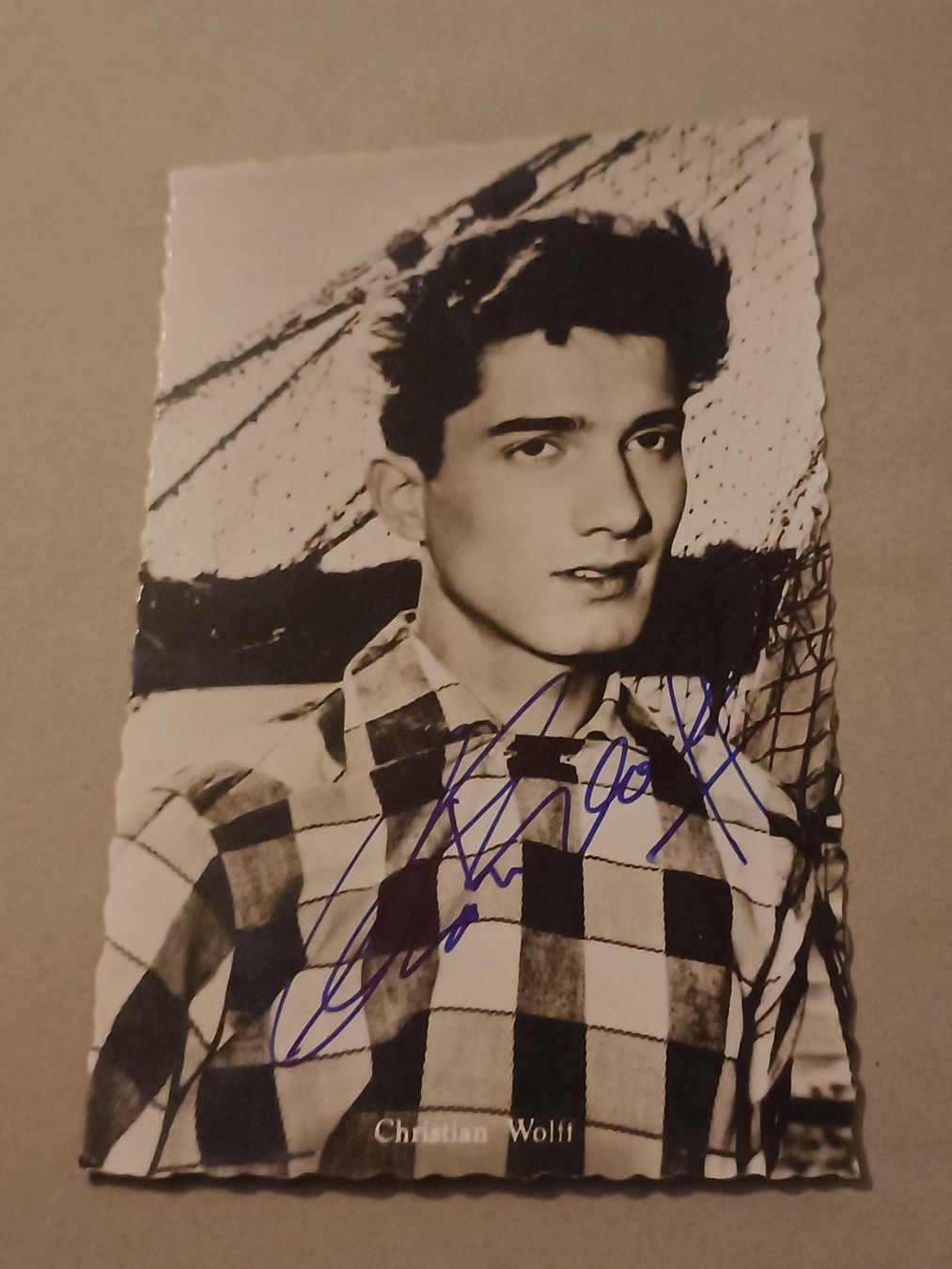 Autografi: Christian Wolff - handsignierte Autogrammkarte – Usato da Menziken venduto da Artographs