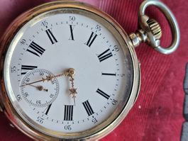 1L711 Taschenuhr HA Ancre Ligne Droite 15 Rubis Breguet