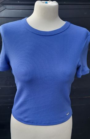 T-shirt  bleu en coton