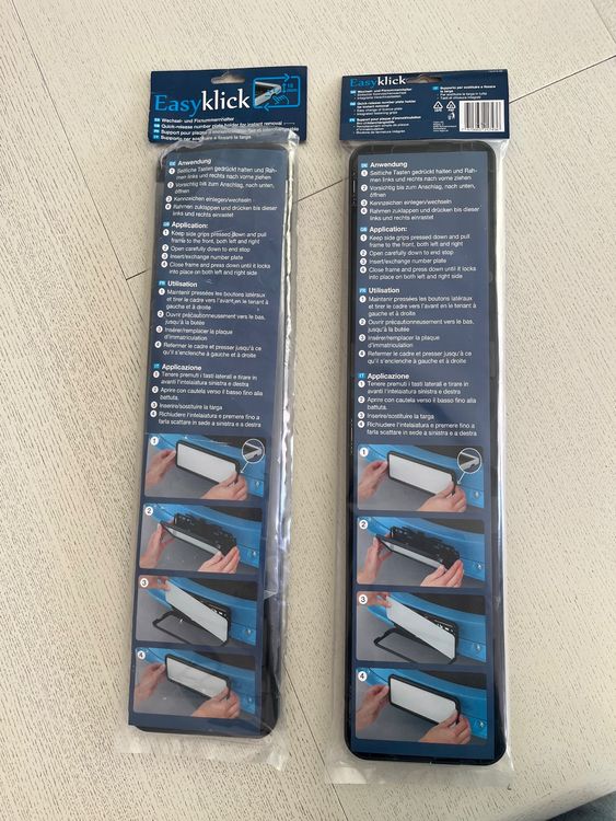 Accessori per altri veicoli: Wechselrahmen zu Nummernschilder (2 Set) – Nuovo e nell'imballaggio originale da Herzogenbuchsee venduto da zanoya 3