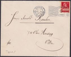 1914, 126I (TYPE 1) Einzelfranktaur: BERN - Olten, 200.-+