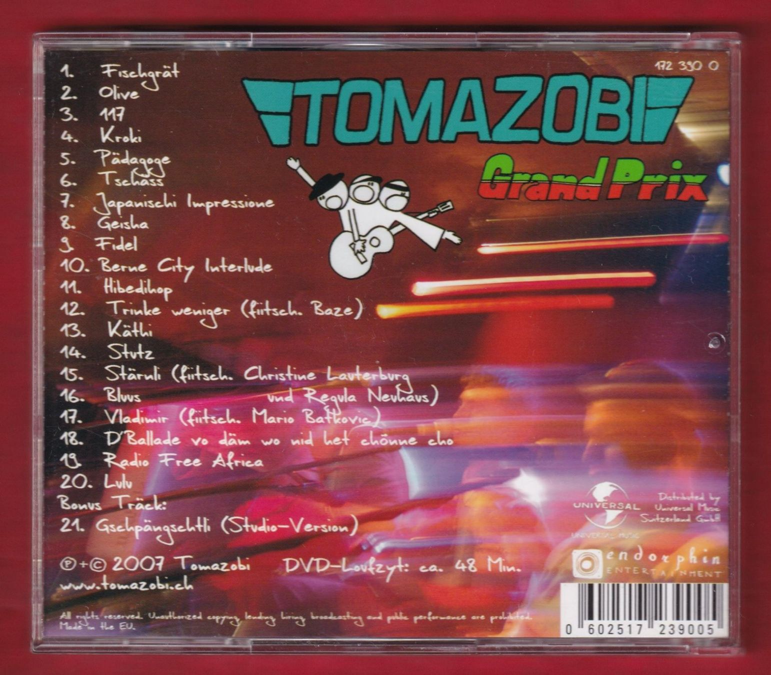 CD: Tomazobi - Grand Prix (CD & DVD) – Usato da Zürich venduto da Pfluftl2000 1