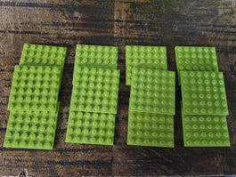lego 3958 lot de 12 pièces Lime Plate 6 x 6