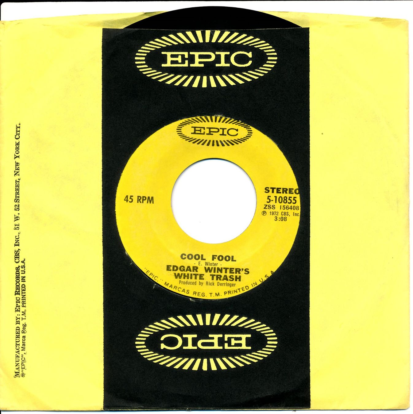 Dischi in vinile: EDGAR WINTER'S WHITE TRASH - I CAN'T. (7'' Vinyl Single VG+) – Usato da Hedingen venduto da Studers 1
