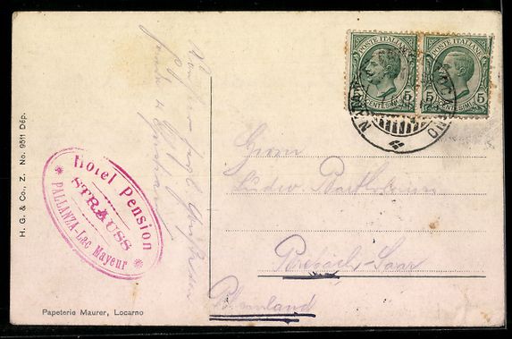 Cartes postales: AK Locarno, Veduta generale, 1911 – D'occasion à Berlin par bartko-reher 1