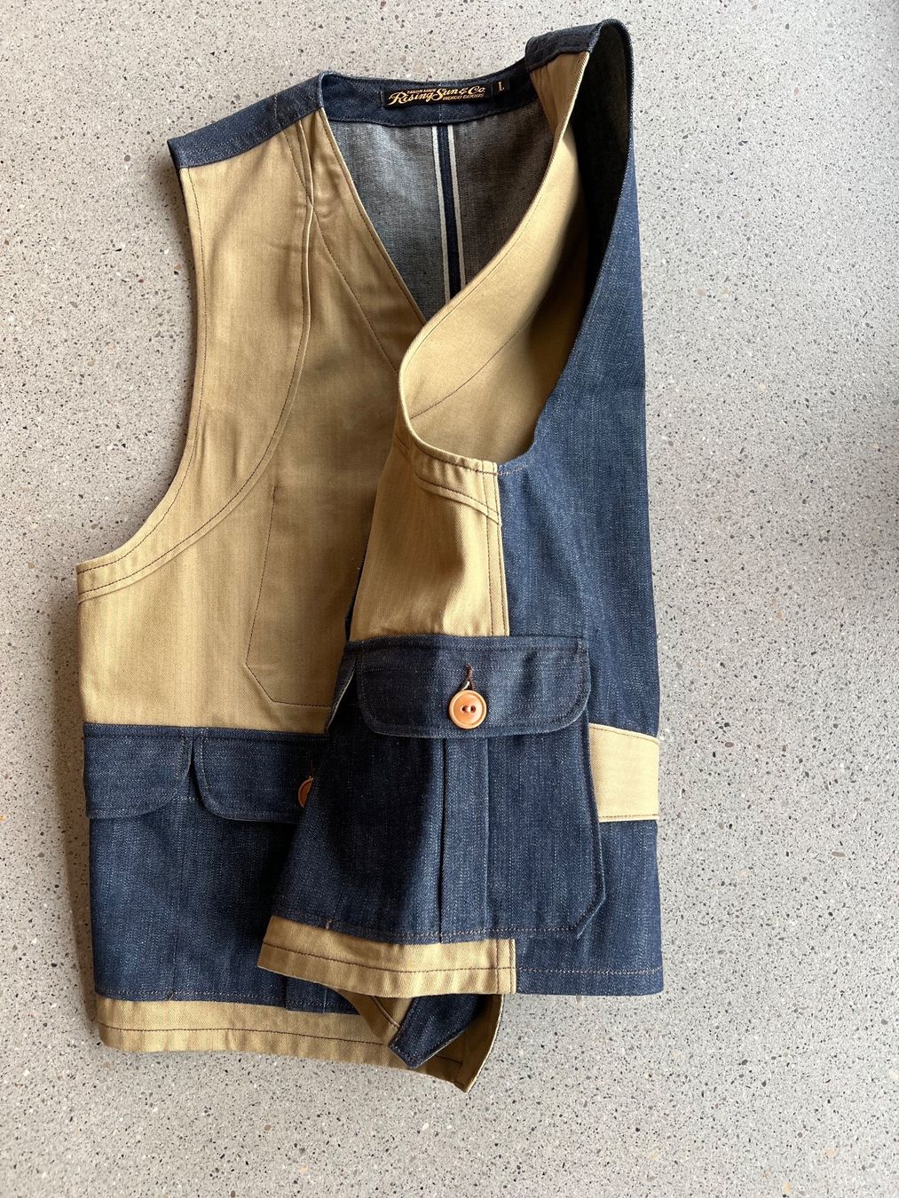 Gilets & Westen: Rising Sun Co Vest Jeans, Canvas – Neu (gemäss Beschreibung) aus Beinwil am See von isole 1