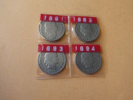 Schweiz 1881-1894, Serie  4   20-Räppler