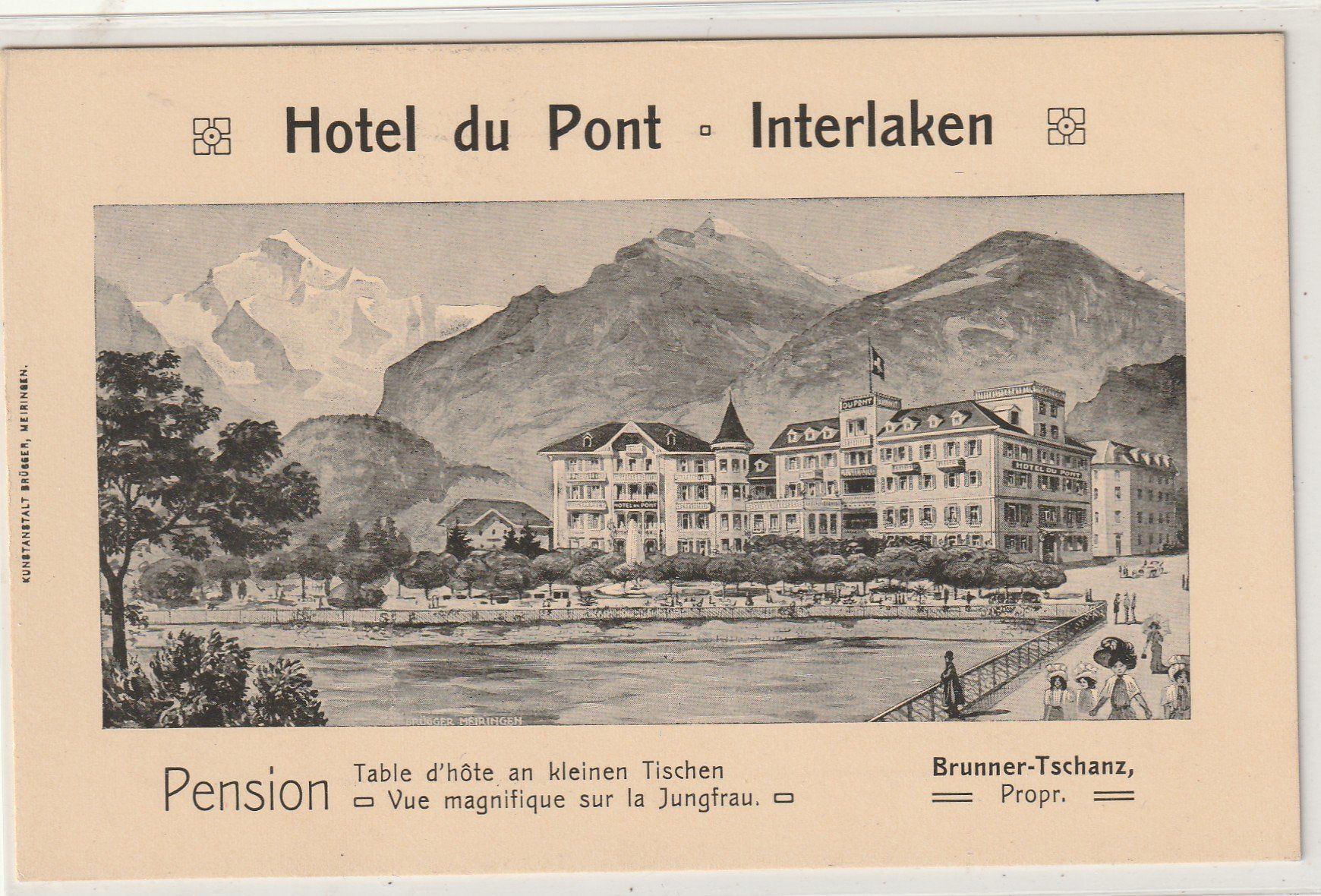 Cartes postales: Interlaken Hotel du Pont – D'occasion à Rorschacherberg par fratovi2