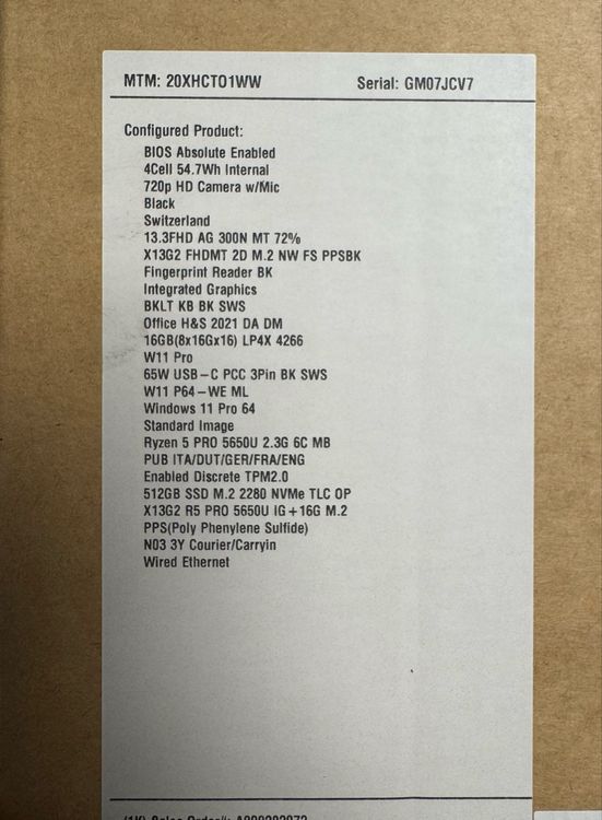 Laptop Lenovo ThinkPad X13 Gen 2 6