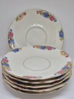 Bohemia Royal Ivory Untertassen Set Vintage 6