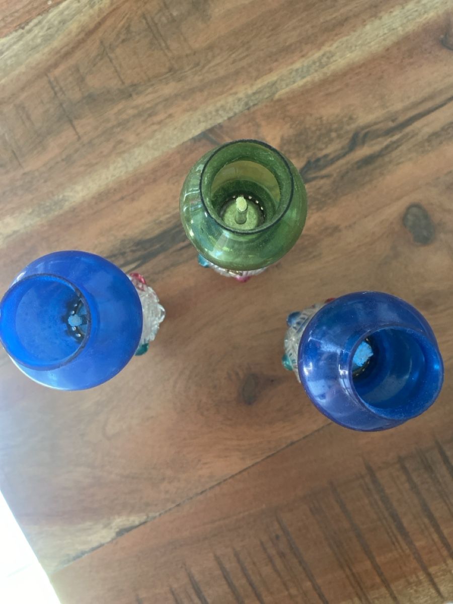 Lampade: 3 antike Öllampen aus Glas – Usato da Wettingen venduto da vpr_9gz6 1
