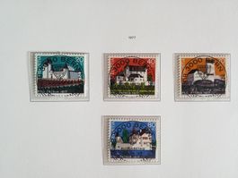 1977 Pro Patria Satz Ersttag Vollstempel mit Gummi