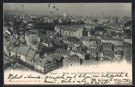 Basel, Blick vom Elisabethenturm ins Ste