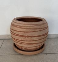 Terrakotta Blumentopf mit Untersetzer guter Zustand