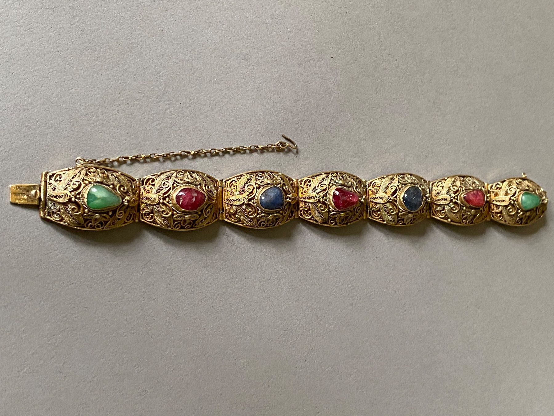 Bracciali & Braccialetti: CHINA / EDELSTEIN-ARMBAND – Nuovo (secondo la descrizione) da Basel venduto da shorthills_2013 1