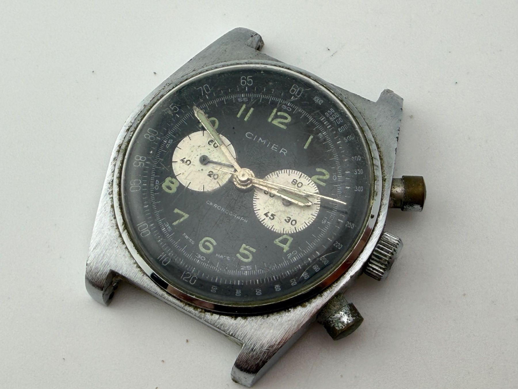 Cimier Orologi: Vintage CIMIER chronographe – Difettoso da Biel/Bienne venduto da MrP_WatchesBiel 1