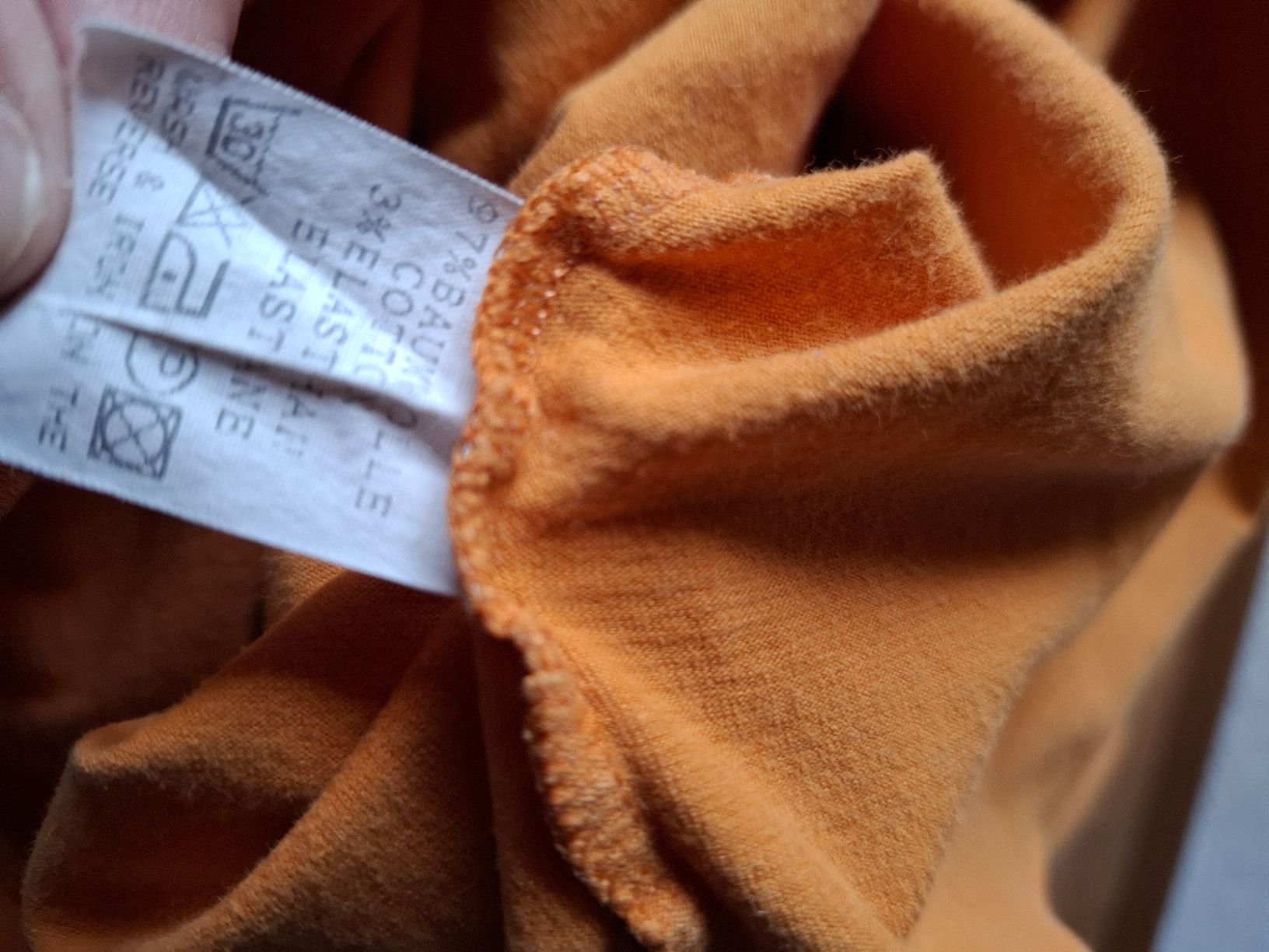 T-Shirts: Langarmshirt Damen Gr. L gelb Orange Basic Cotton Herbst 500 – Gebraucht aus Vinelz von sonnenmond77 5