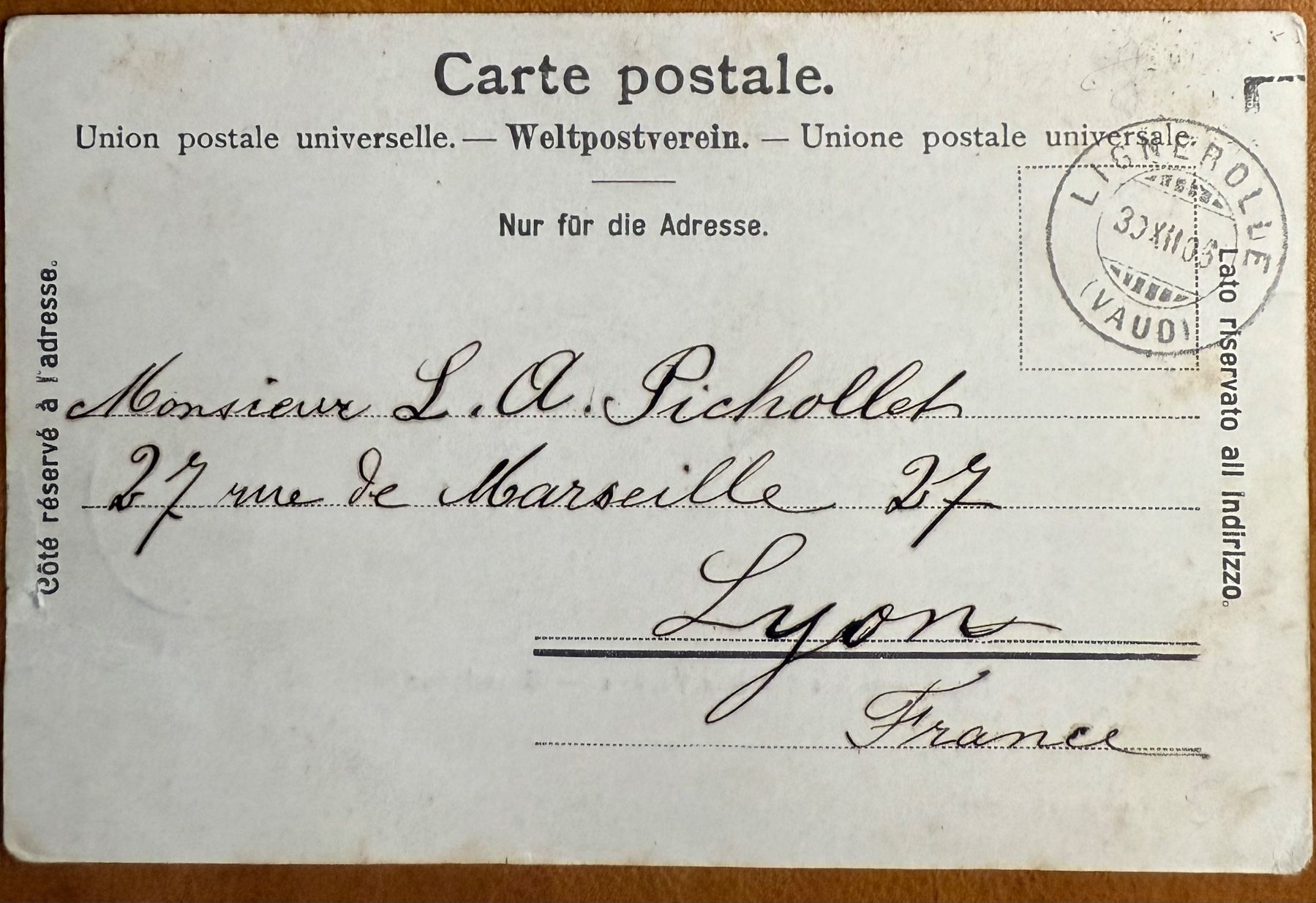 Cartoline postali: Grandcour - Le Château 1903 – Usato da Lutry venduto da Ediego 1