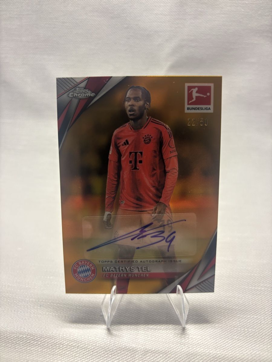 Topps Carte collezionabili: Mathys Tel Autograph Card 22/50 Topps Chrome Bundesliga – Nuovo (secondo la descrizione) da Buchs ZH venduto da Yannik22