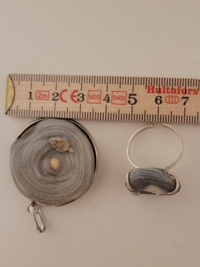 Altri gioielli: Echtstein Schmuck Set Schlangenachat Achat Silber – Usato da Schaan venduto da car_wrv2 5