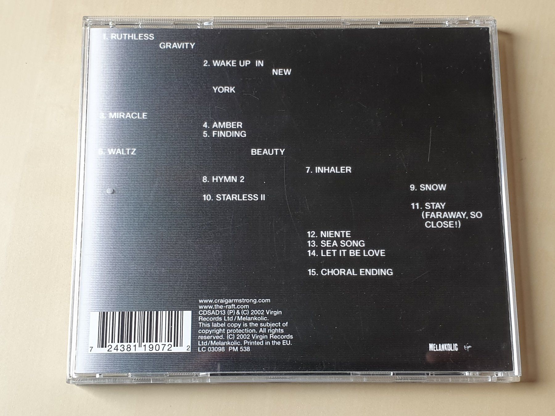 CD: Craig Armstrong As if to nothing – Usato da Stansstad venduto da collectorsshop 1