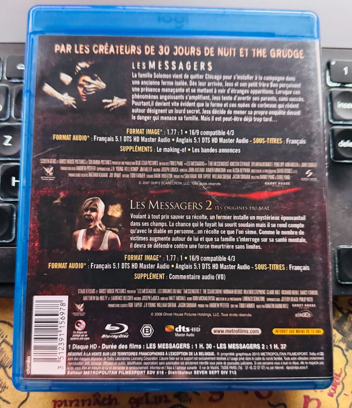 Tous les DVDs: Les Messagers + Les Messagers 2 (2007) - Blu-ray – D'occasion à Semsales par __Florian__ 2