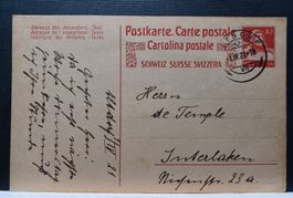 Postkarte 10 Rp, 1921 Stempel Altdorf