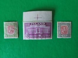 1907/08, Island  -  3 Marken 