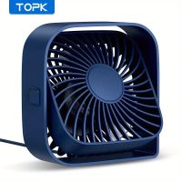 USB Schreibtisch Ventilator, 360° drehbar, 3 Stufen, Sommer
