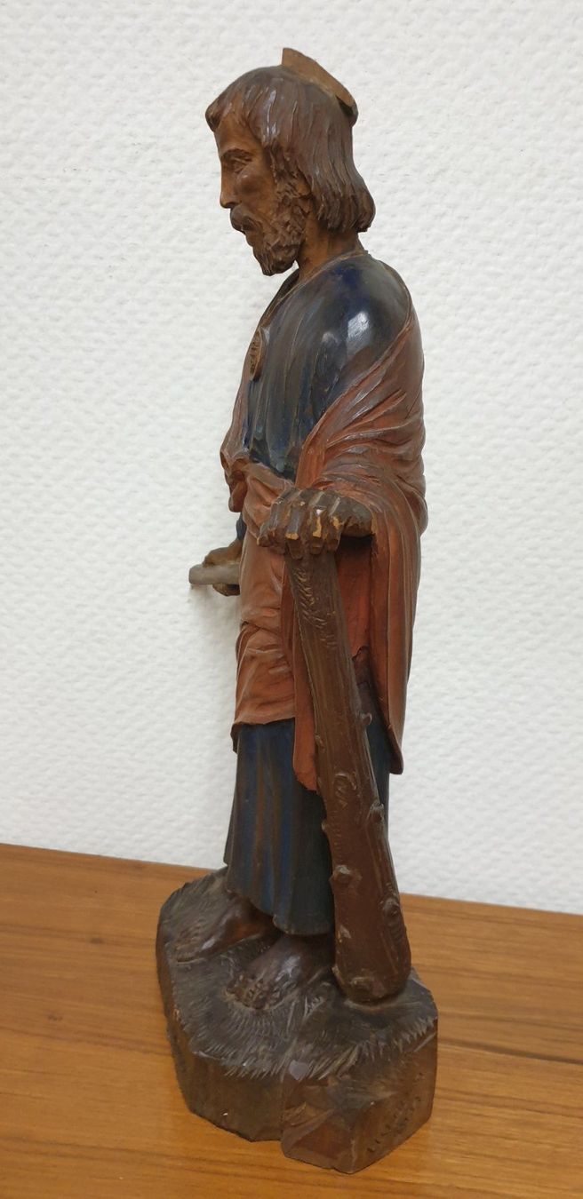 Skulpturen & Statuen: Holzfigur, Heiligenfigur St. Judas Thaddäus – Gebraucht aus Emmen von Brockofsky 4
