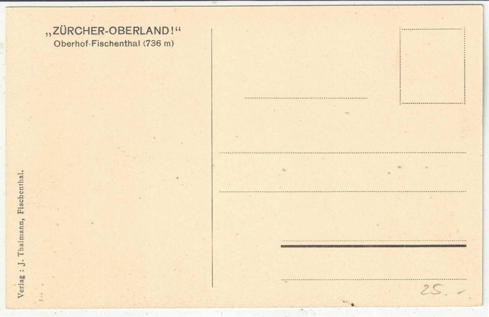 Cartoline postali: Oberhof-Fischenthal - Bahnhof – Usato da Ettingen venduto da Kartenplanet 1