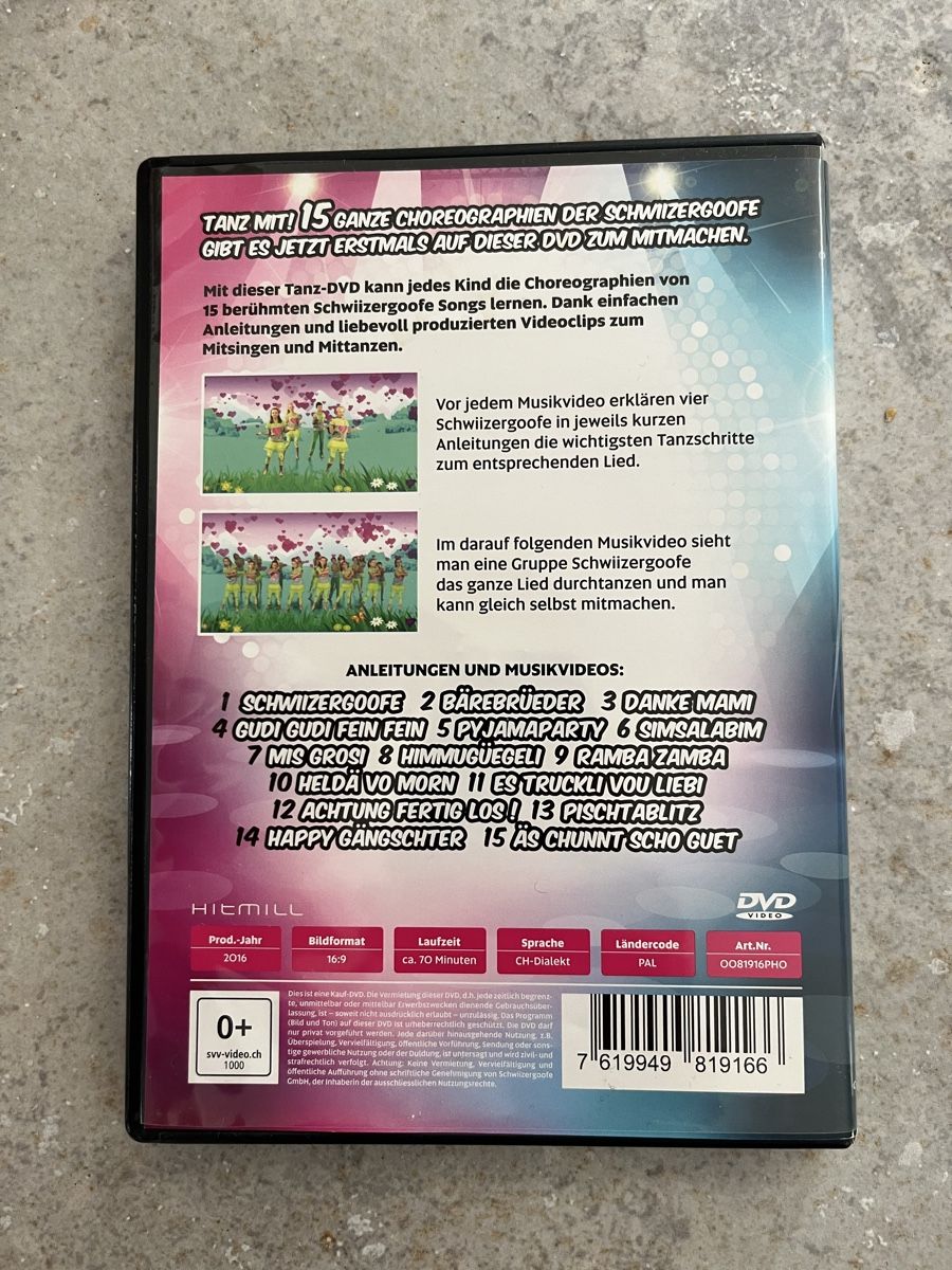 Tutti i DVDs: Schwiizergoofe Tanz mit DVD – Usato da Steinmaur venduto da DonPoleone 1