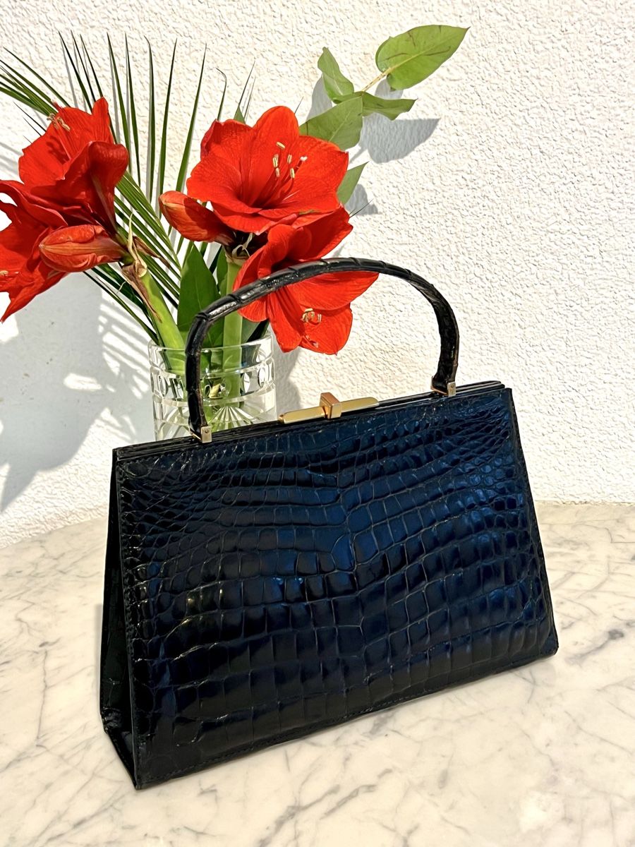 Sacs femmes: Croco Leather Handbag – D'occasion à Rüschlikon par topswissvintage 3