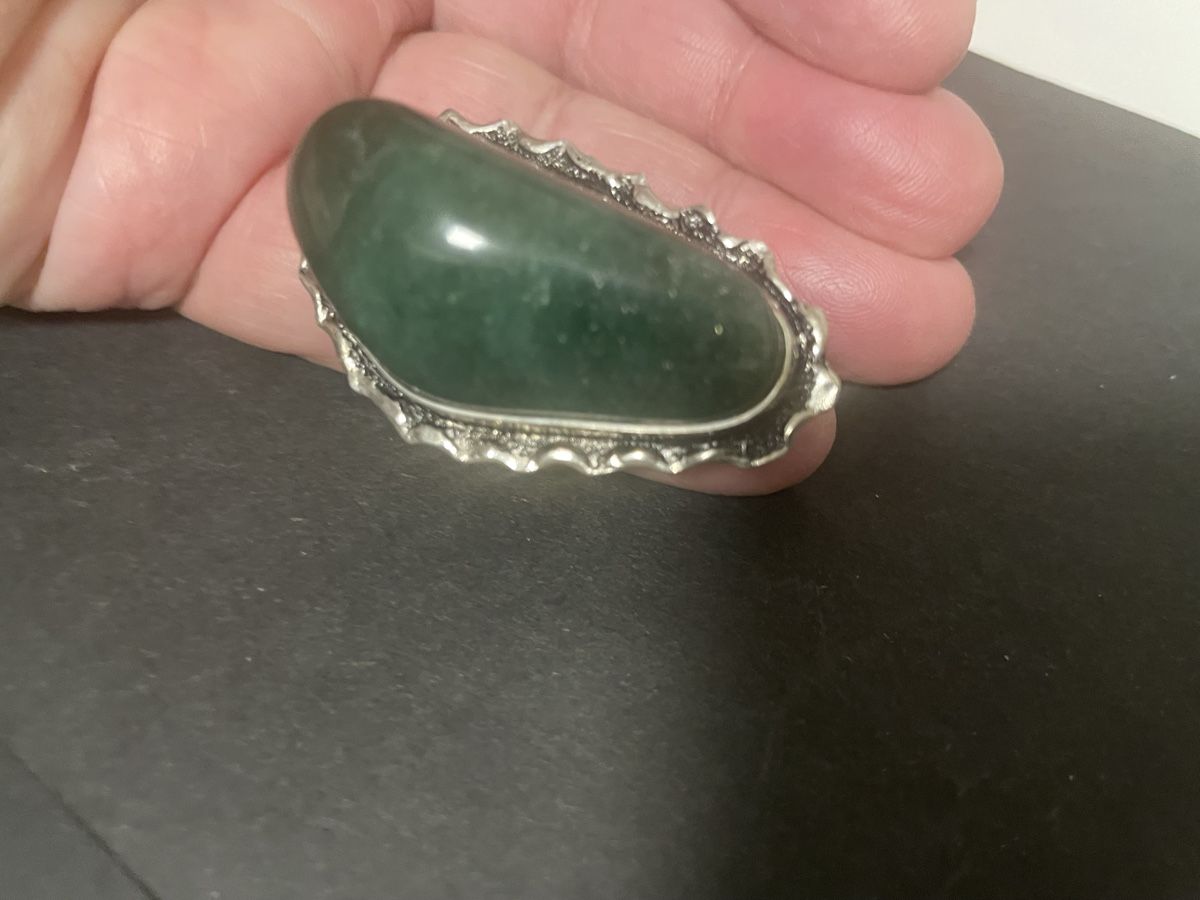 Anelli: 56-Ring (?) mit grossem grünen Stein – Usato da Meierskappel venduto da Hala03 2