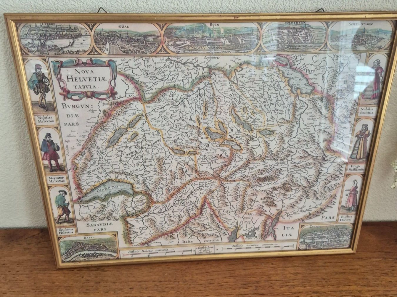 Foto & Immagini: Cadre Carte ancienne de la Suisse, Nova Helvbula – Usato da Fully venduto da tameab