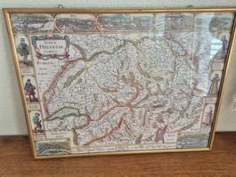 Cadre Carte ancienne de la Suisse, Nova Helvbula