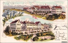 Weissenstein SO // LITHO 1908 Kurhaus Hotel Lithographie