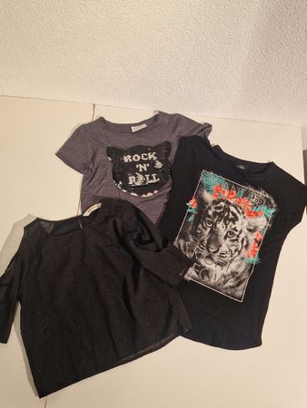 T-Shirt Set, Gr. 158/164, H&M, Page Young, Emojis 👍