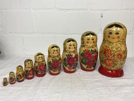 Traditionelle Matroschka Puppe, 9-teilig, Handbemalt