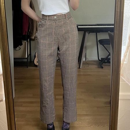 checkered brandy melville pants