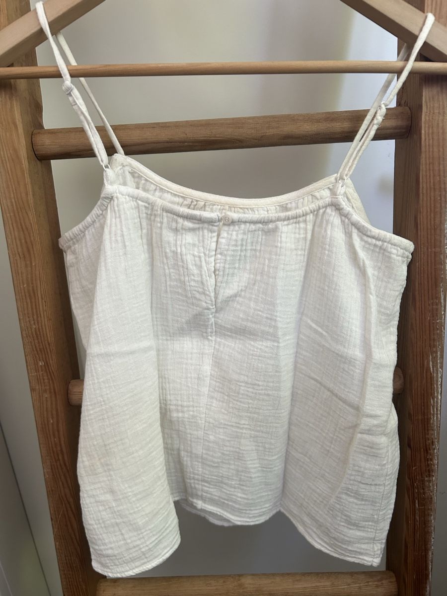 H&M Top: Weisses Musselin Top – Usato da Winterthur venduto da neelom 1