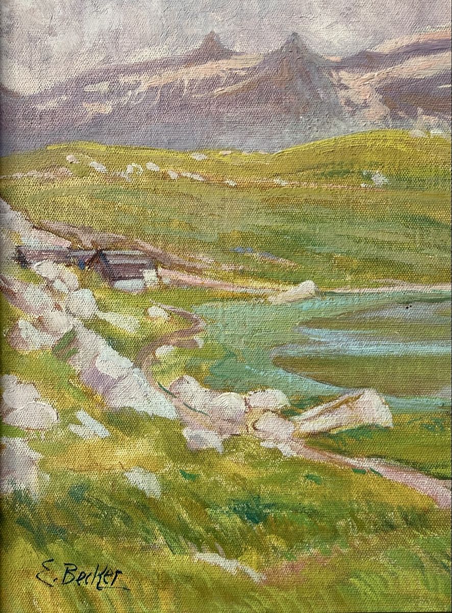 Gemälde: Ernest Frédéric Auguste Becker 1883 - 1978 – Gebraucht aus Genève von ram_r8l9 3