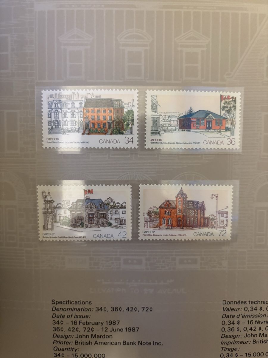 Tutti i francobolli: Canada Briefmarken Sammlung 1987  – Usato da Würenlos venduto da Ashley24 3