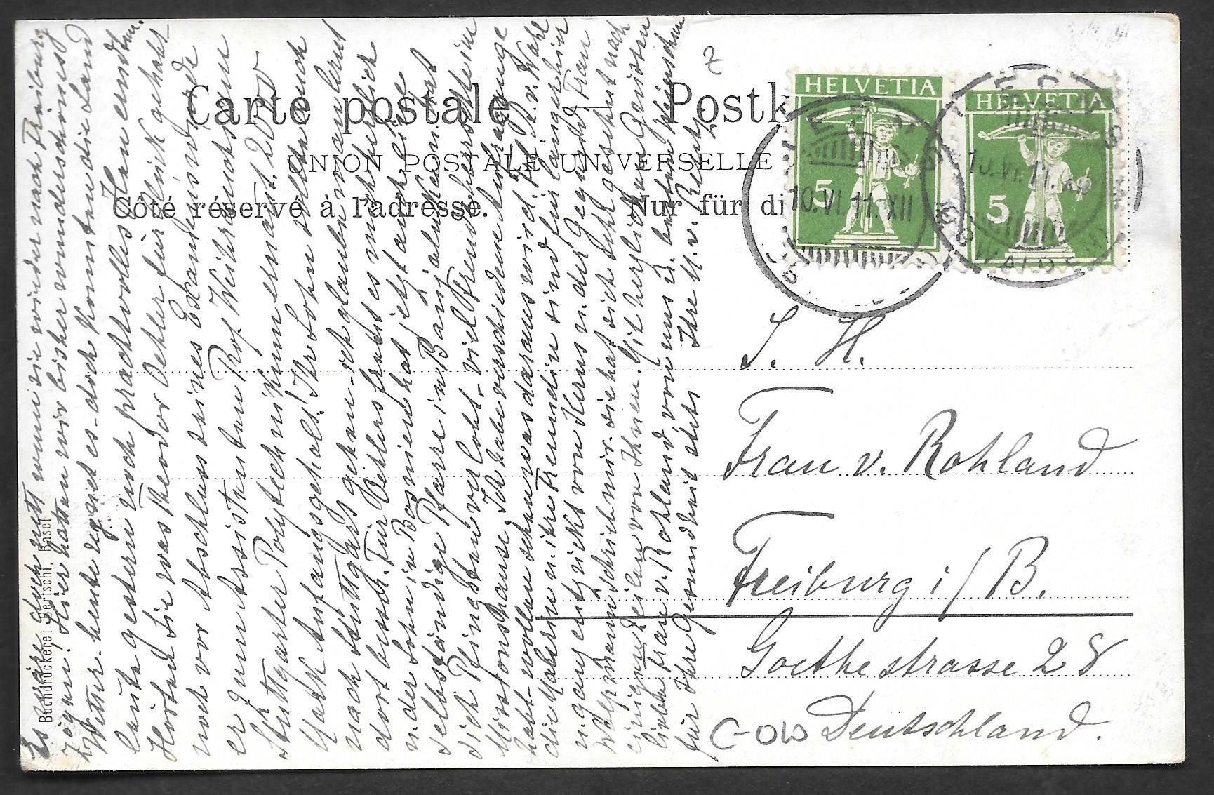 Cartoline postali: Kerns Künstlerkarte – Usato da Olten venduto da clotaldi 1